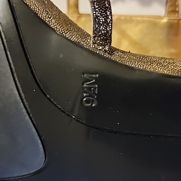 Nine West bead front high heels size 9.5, bronze. New - Picture 8 of 9